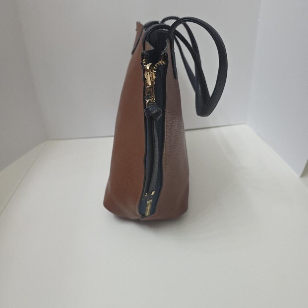 New Reversible Tote Bag IMO In Brown & Navy Large - Picture 6 of 10